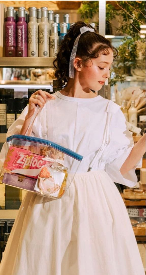DEAN & DELUCA×Ziploc(R)×BEAMS クリアトートバッグS