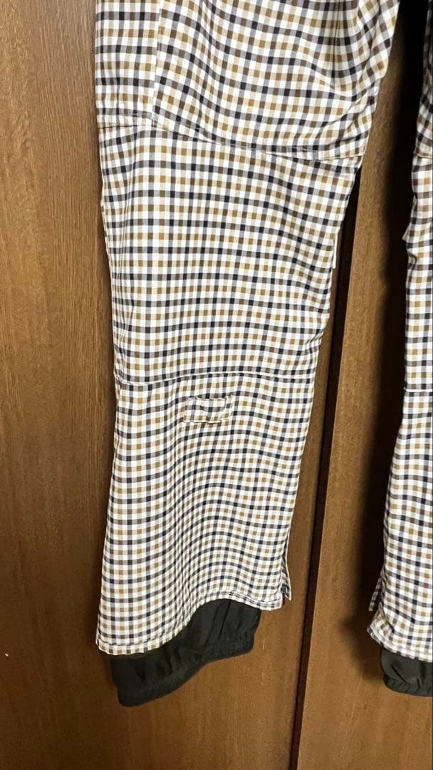 Burton チェック柄 スノーボードパンツ