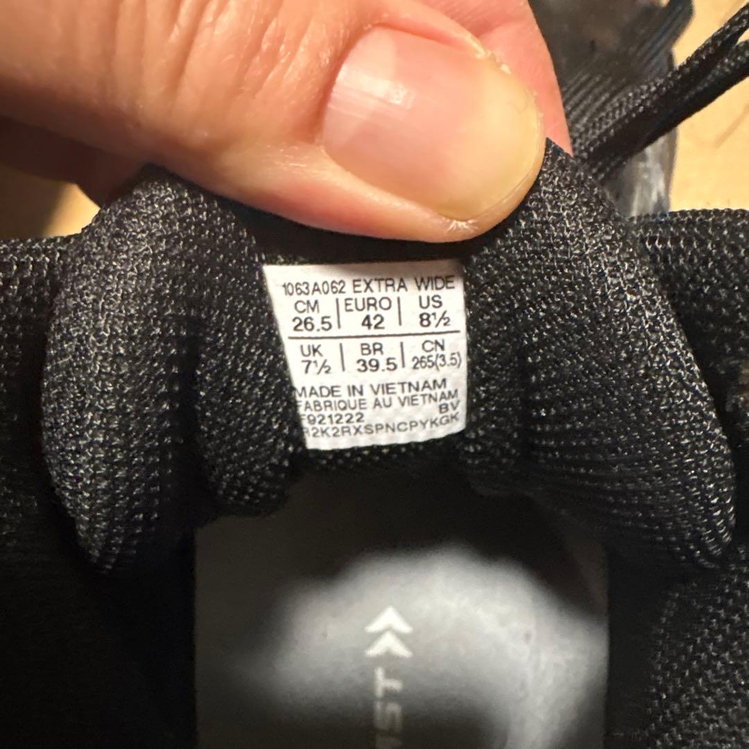 【美品】Footcraft AGILITY GRIP付アシックスバスケシューズ黒