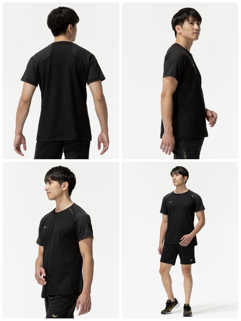 【ミズノプロ】 直営店限定 クーリングTシャツXO ブラック 12JACT82