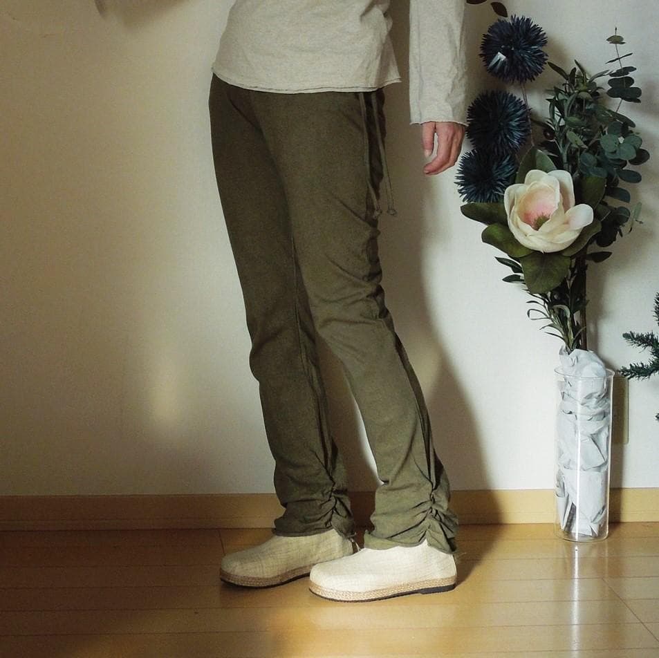 asana ヘンプコットン ヨガパンツ●きなり