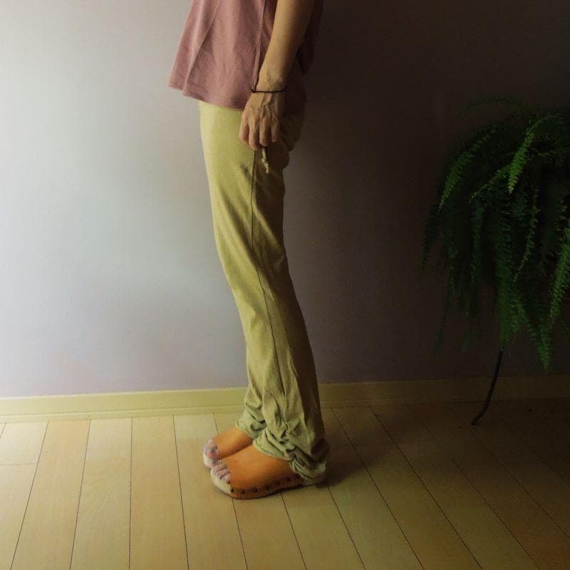 asana ヘンプコットン ヨガパンツ●きなり