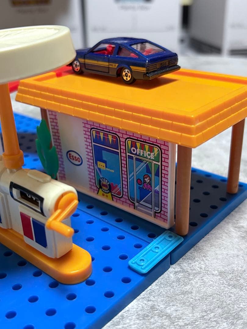 トミカのまち ガソリンスタンド 日本製 ESSO