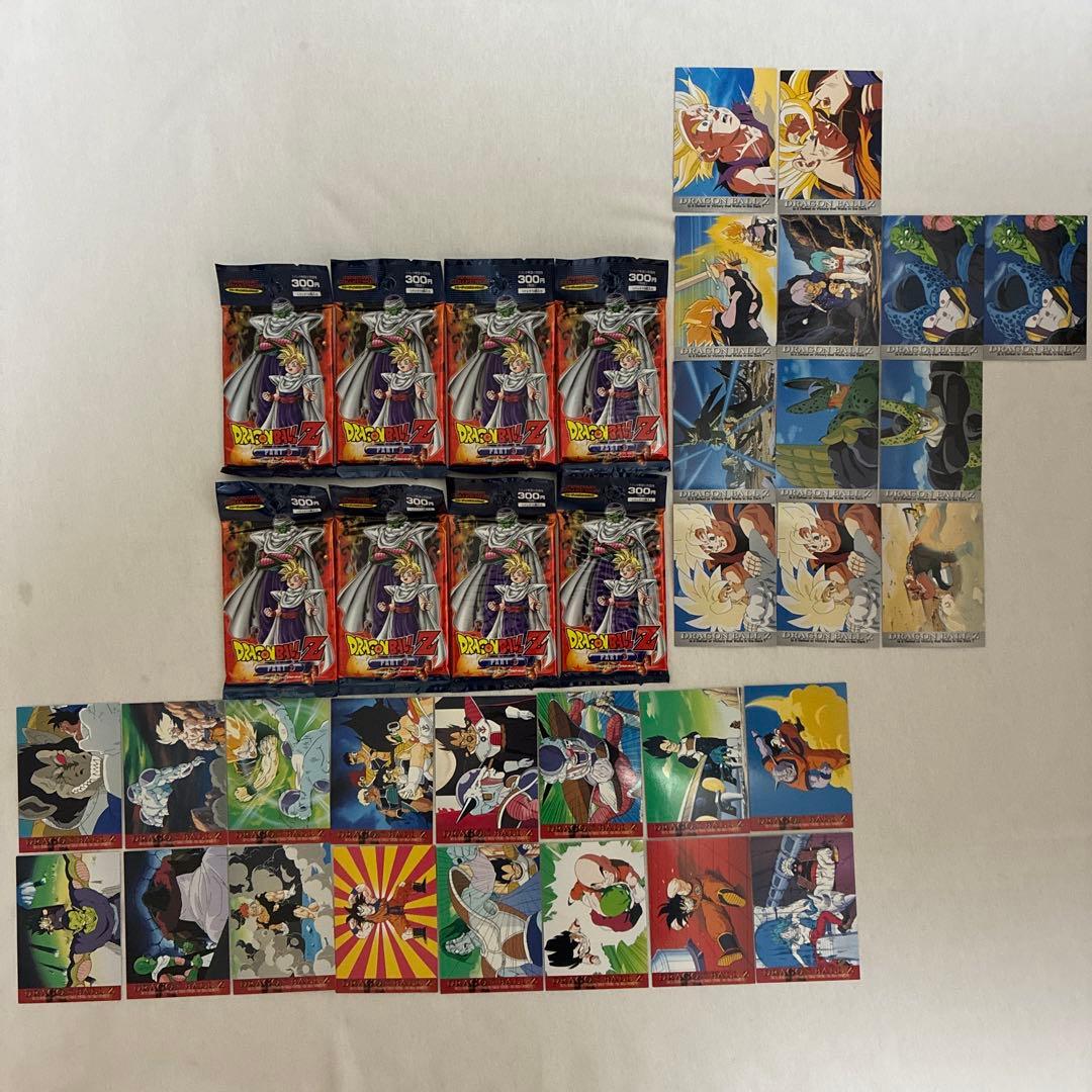ドラゴンボールz パート2トレーディングコレクション未開封8パックとバラ28枚