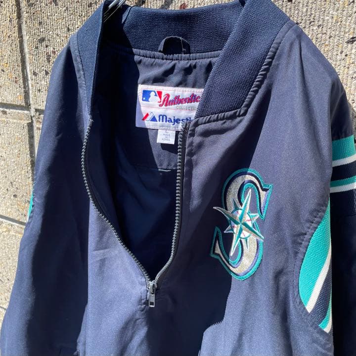 Majestic 90s~00s MLB S.マリナーズ 古着 プルジャケット
