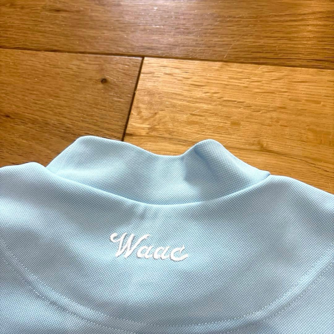 WAACワック★シンプルでオシャレな鹿の子モックネックシャツ★XSサイズ