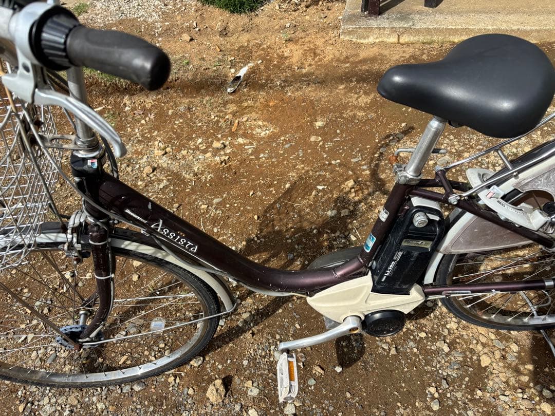 電動アシスト自転車 。 充電器、バッテリー1個付きです。引き取り限定お買得品