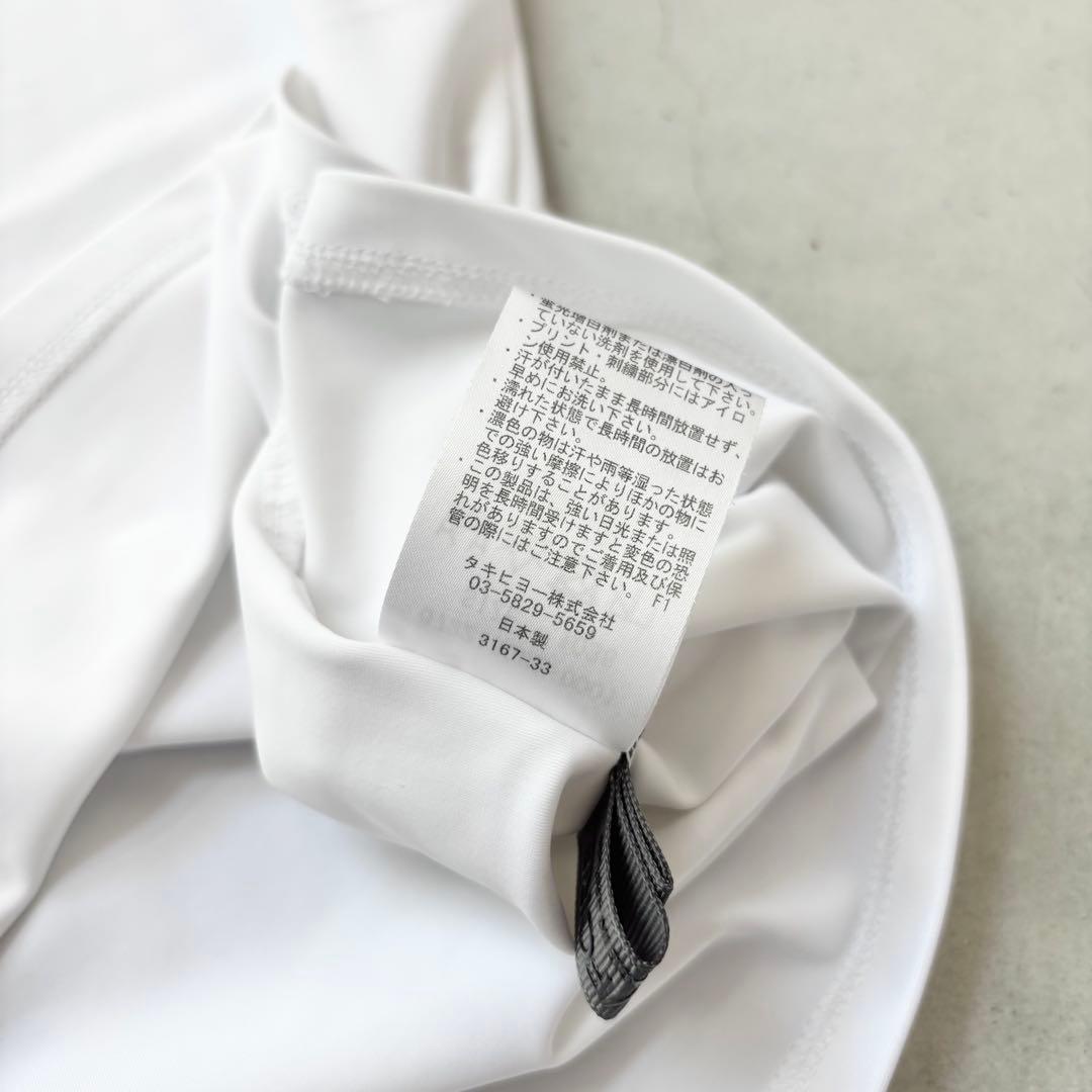 G/FORE ジーフォア ロゴ モックネック半袖Tシャツ ホワイト S ゴルフ