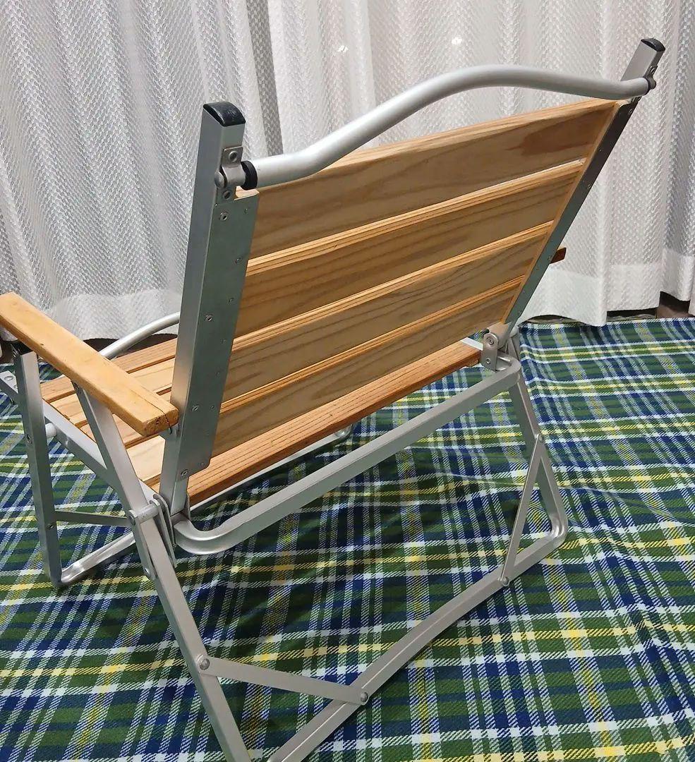 ウッドチェア　折り畳み式　椅子(キャンプ用)