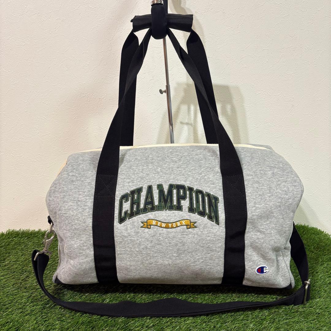 【champion】美品　ゴルフボストンバッグ　チャンピオン　グレー