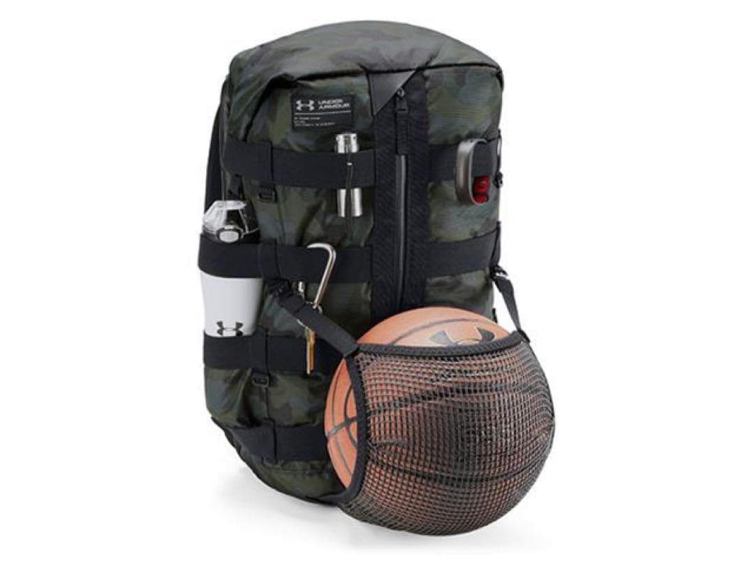 【新品】Under Armour バックパック 27L ネイビー/レッド　バスケ