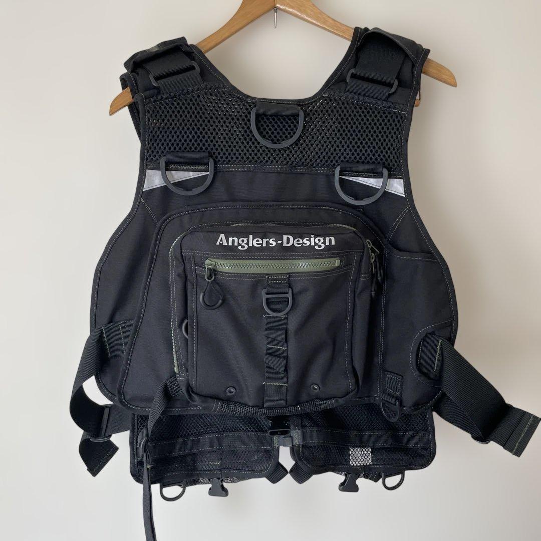 Anglers-Design アングラーズデザイン フィッシングベスト　ブラック