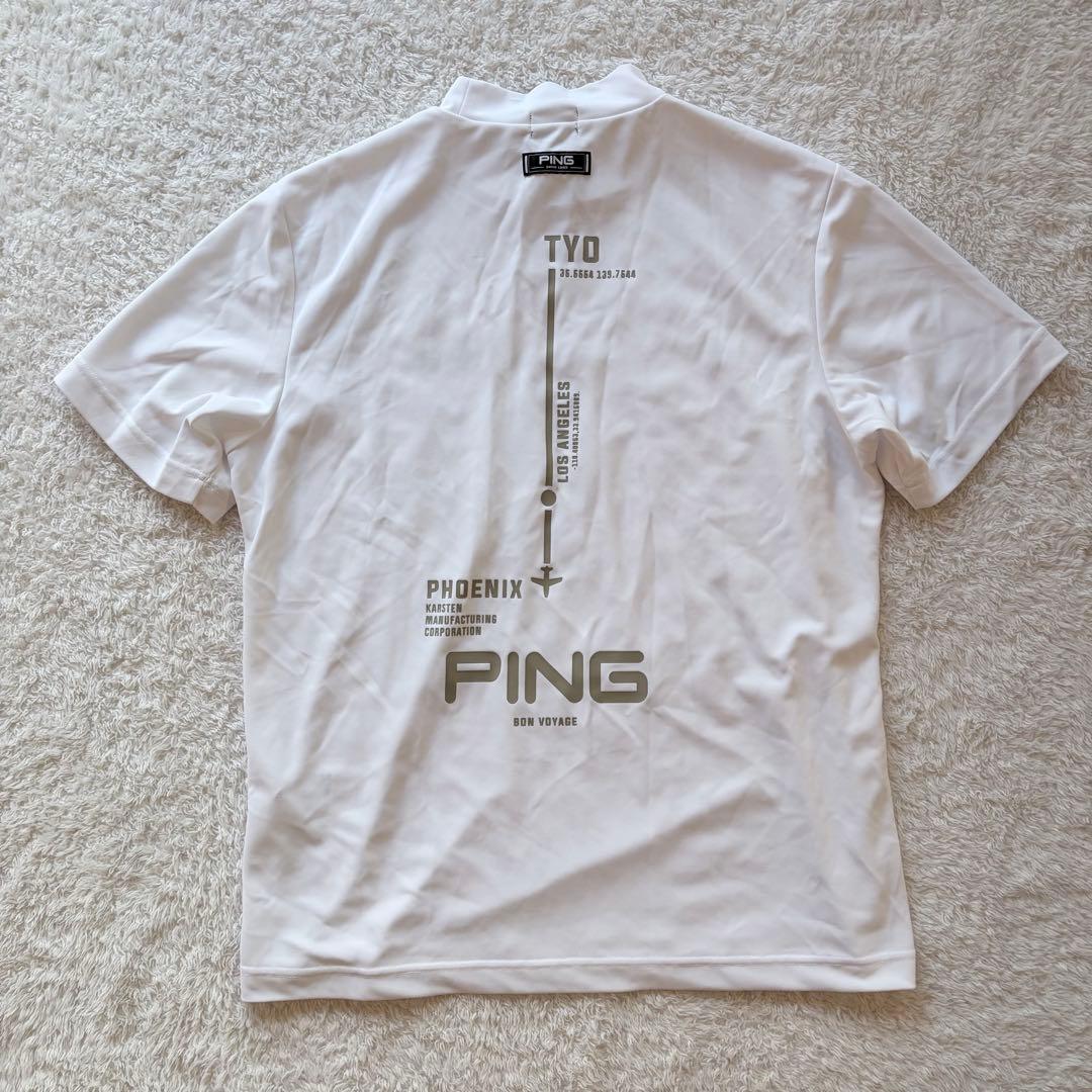 【新品タグ付き】PING メンズ L ホワイトシャツ
