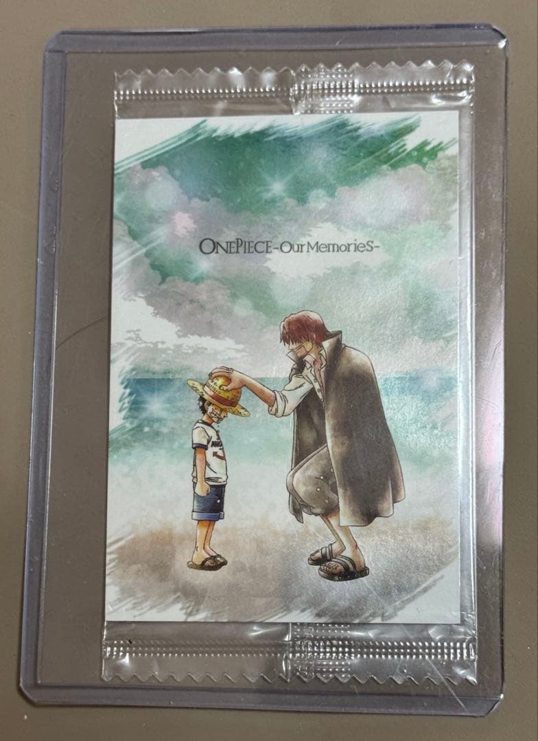 ワンピース　ウエハースカード　Our MemorieS　ルフィ&シャンクス