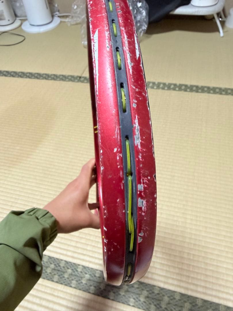 VOLTRAGE 7V 軟式テニスラケット 赤　クレナイ　紅　ボルトレイジ