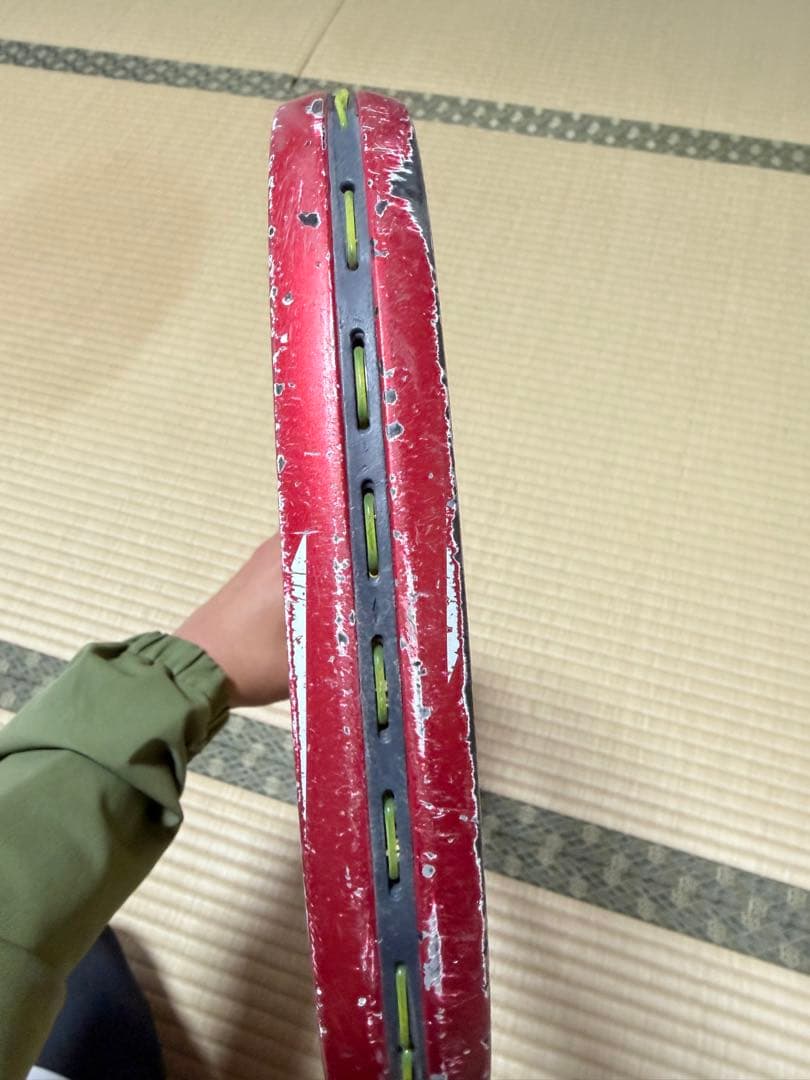 VOLTRAGE 7V 軟式テニスラケット 赤　クレナイ　紅　ボルトレイジ
