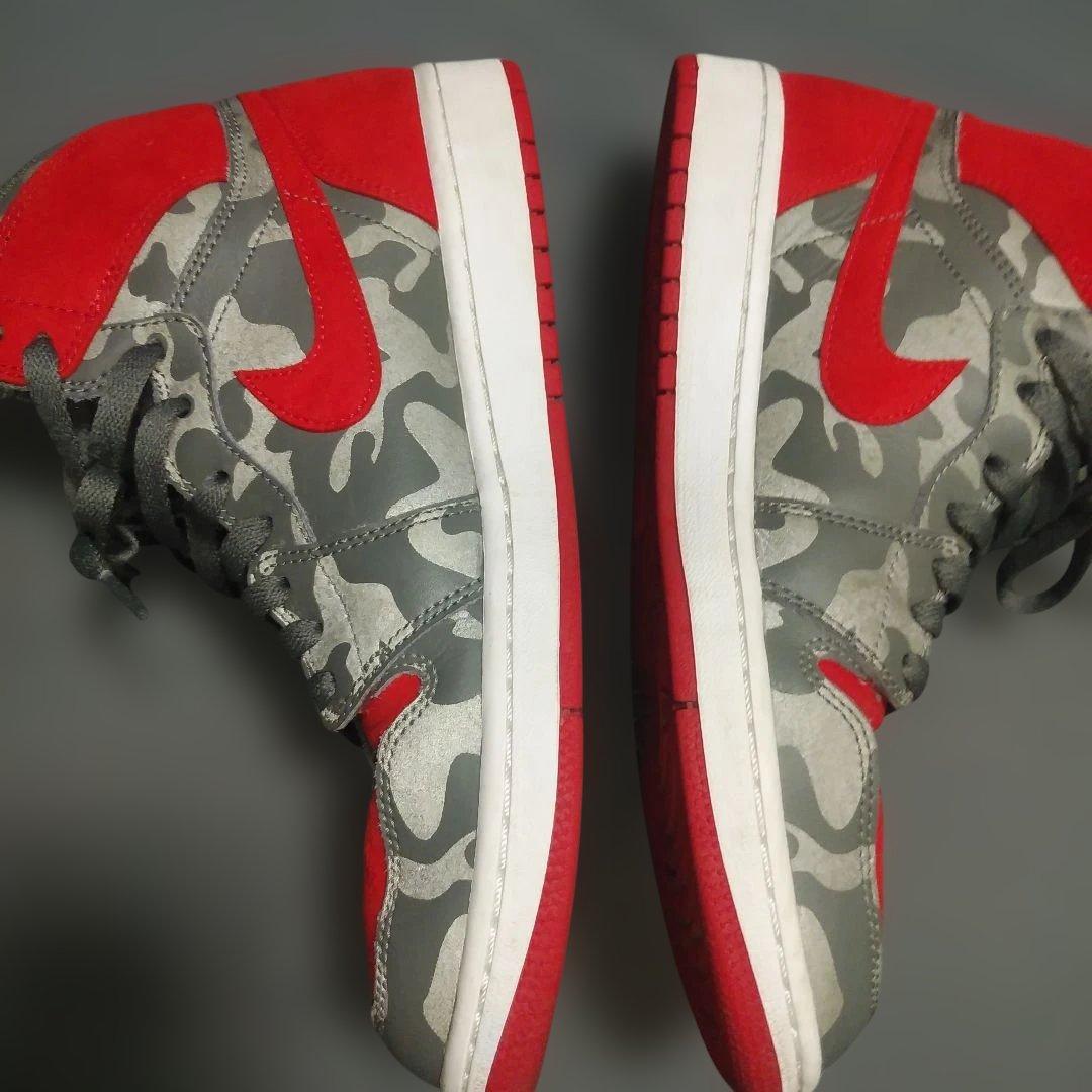 シューズ(男性用) Nike Air Jordan1 Retro High Camo 3M Bred