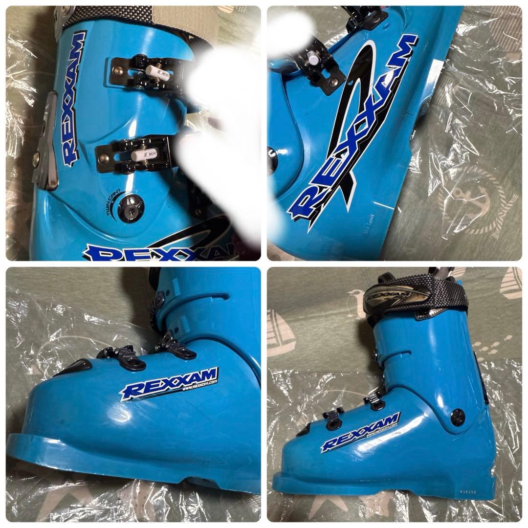 REXXAM DATA100N スキーブーツ 26cm ブルー 収納バッグ付き