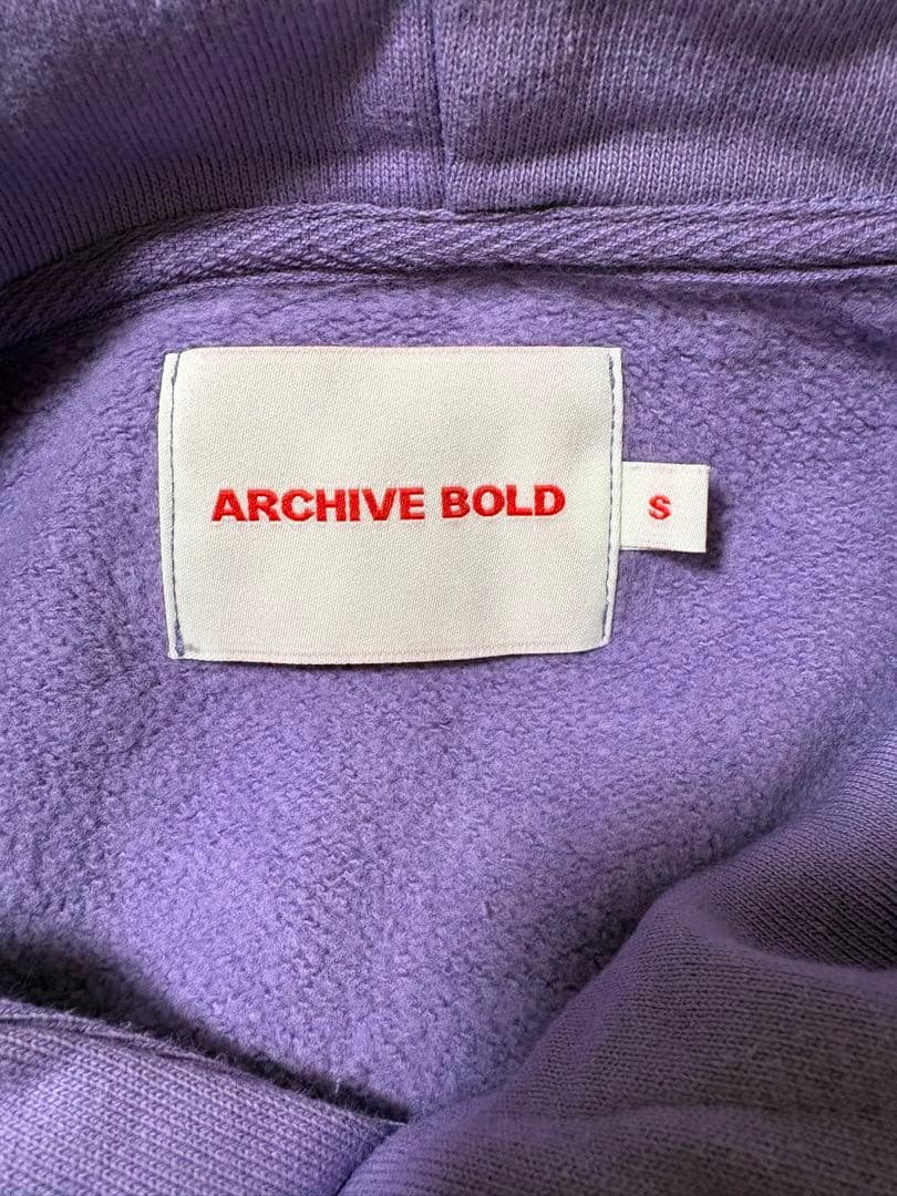 archive bold 939 フード付きスウェット 紫