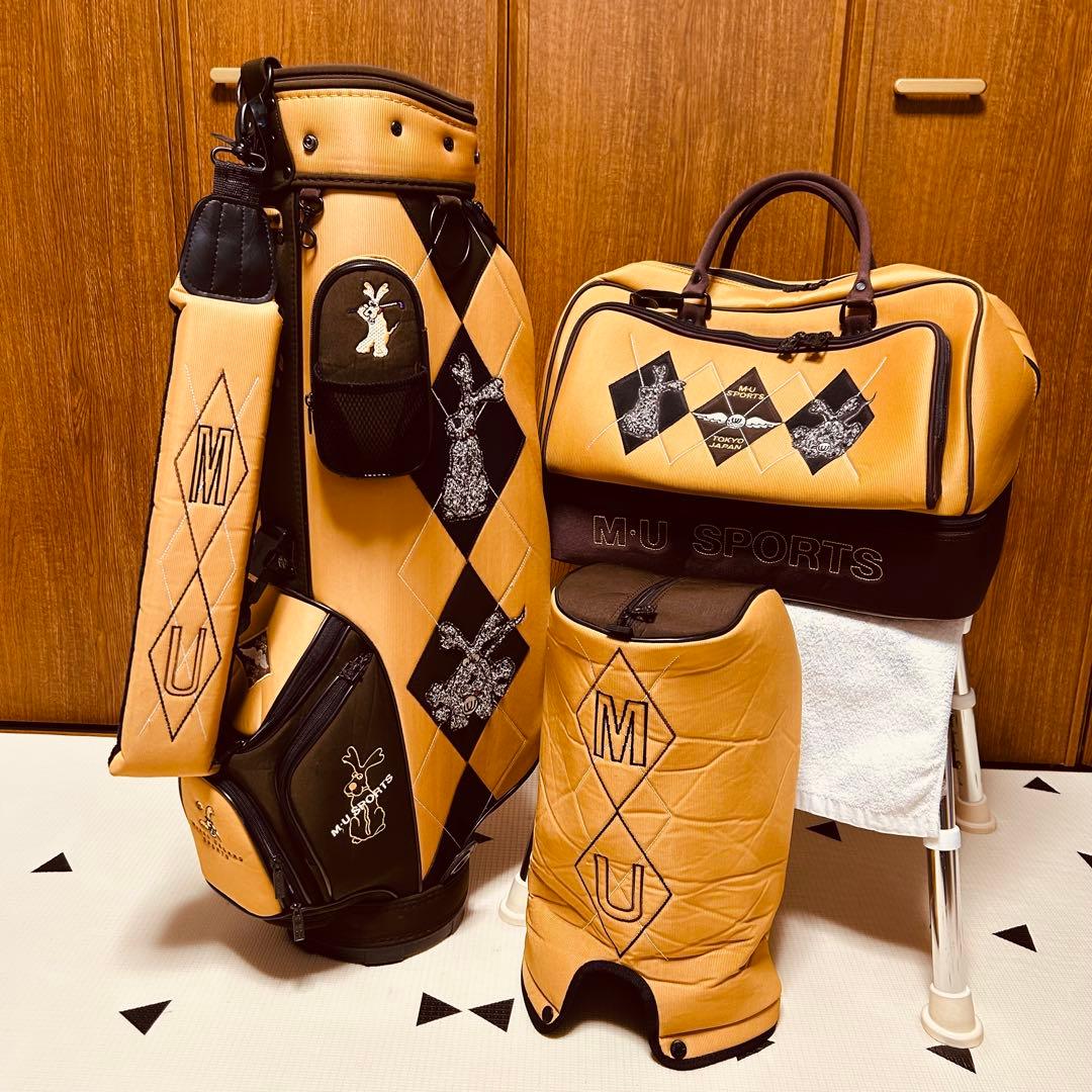 【希少/美品】M・U SPORTS エムユースポーツ キャディバッグ ボストン