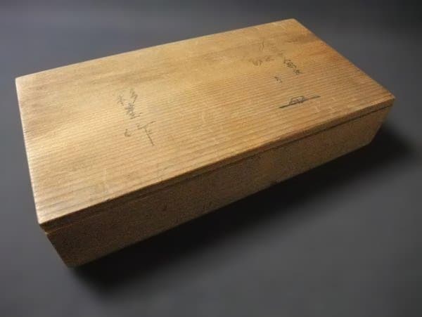 東海道中人形奴 銘々皿 5枚 銘「彩堂」 貫入 美品 共箱