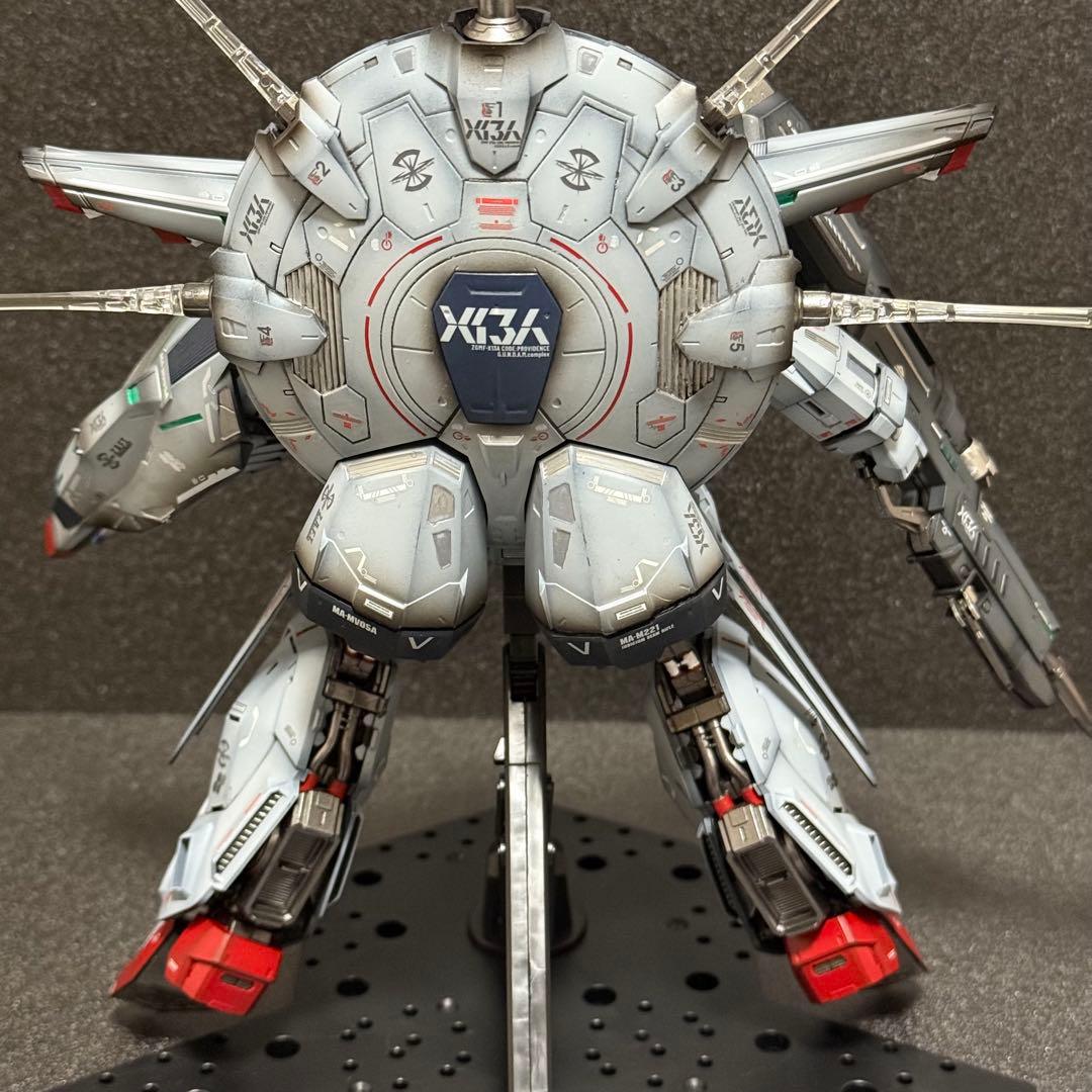 MG プロヴィデンス ガンダム 塗装 完成品 シールド破損有