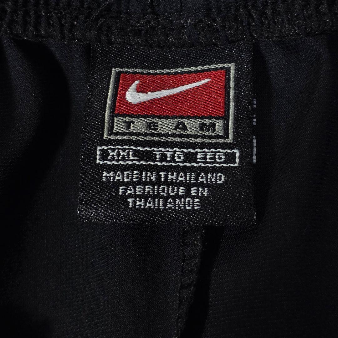 美品✨NIKE ナイロンパンツ XXL黒 刺繍ロゴ トラックパンツ ワイドパンツ