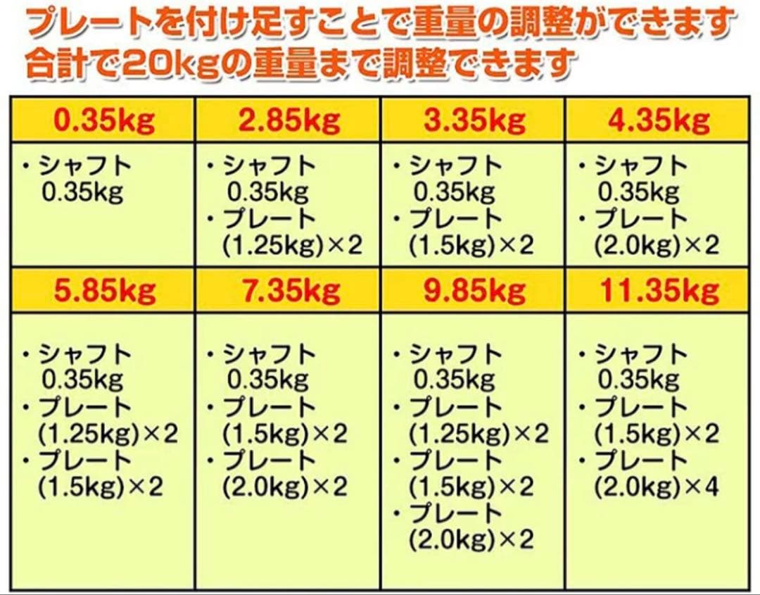 可変式ダンベル 20kg (10kg×2セット)