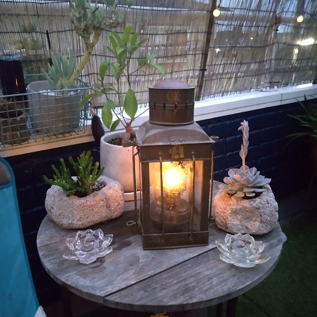 ヴィンテージ 真鍮 アンティーク 船 ランタン オイルランプ 海上ランプ 希少!
