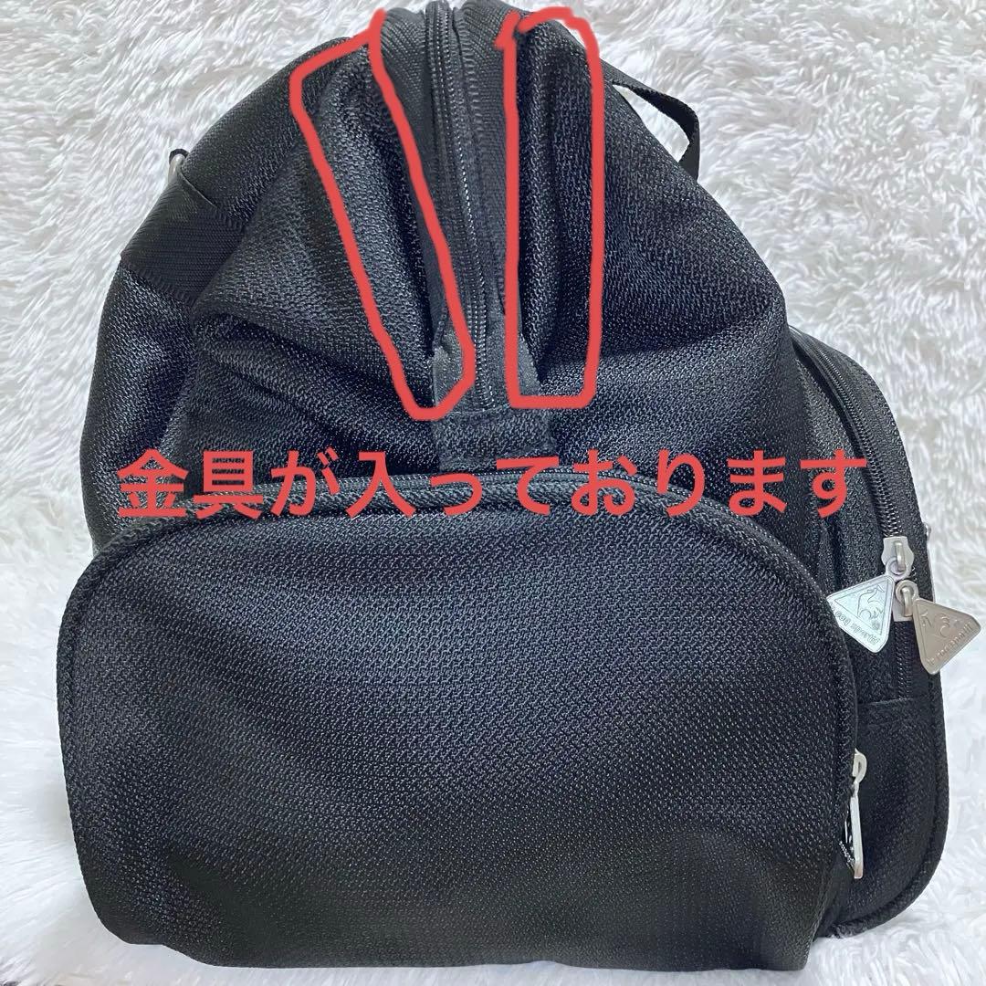 【極美品】ルコックスポルティフゴルフ ボストンゴルフバッグ ブラック 大容量