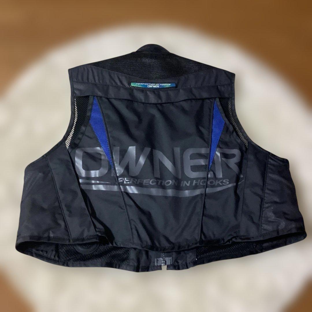 OWNER フィッシングベスト ブラック/ブルー