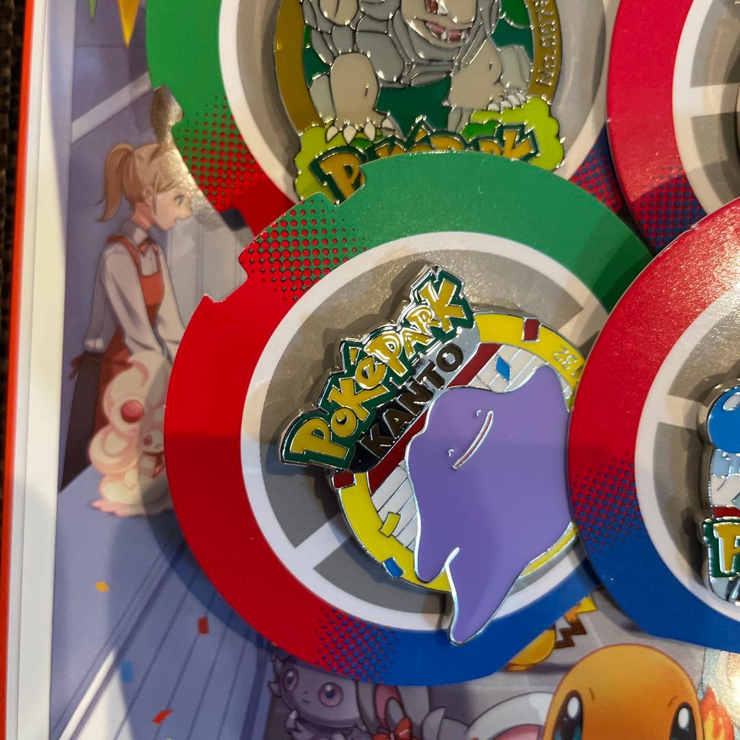 ポケパークカントー　ピンズ ピンバッジ　4個セット メタモンなど