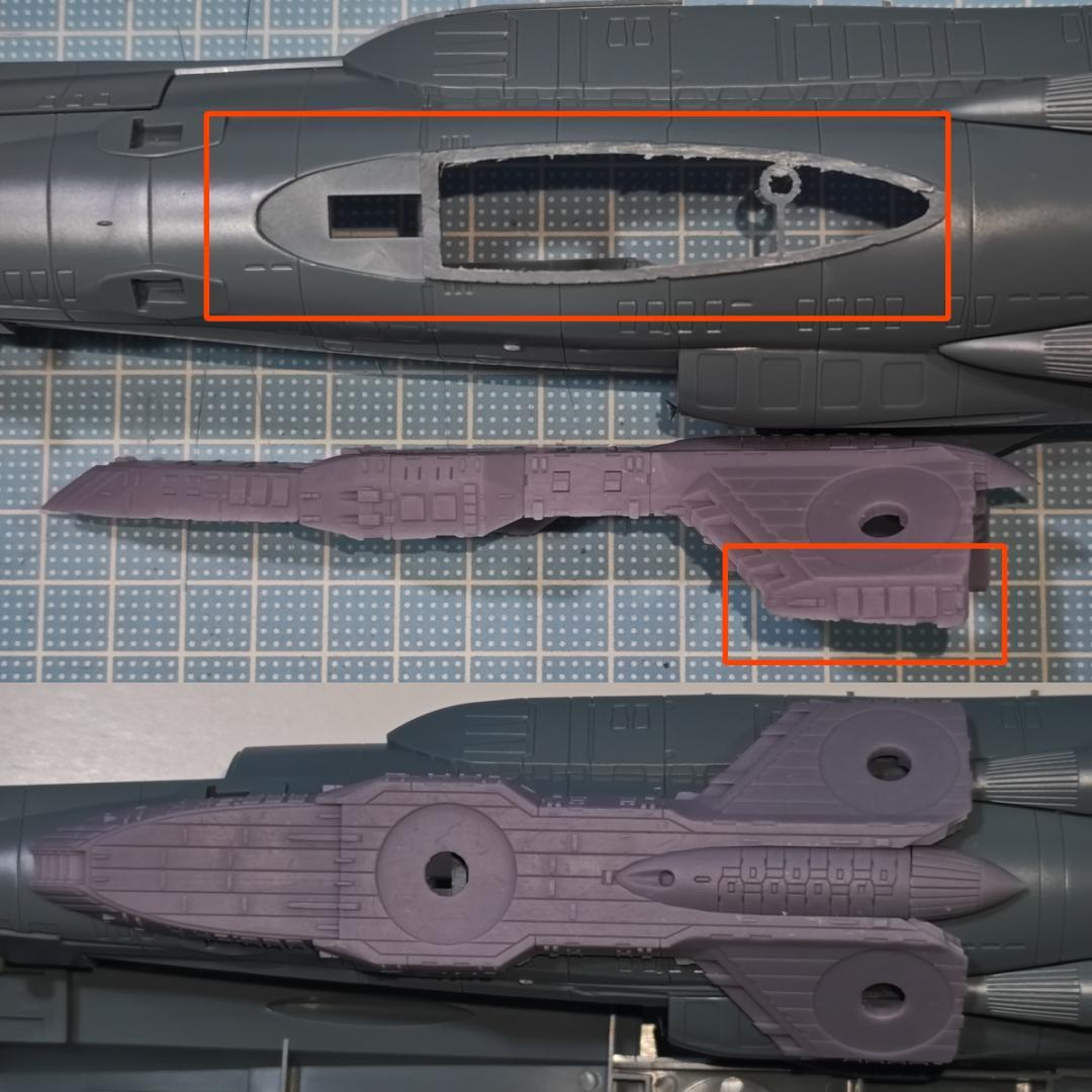 Yang　4連装強化型砲塔×15　1/1000Aパーツ