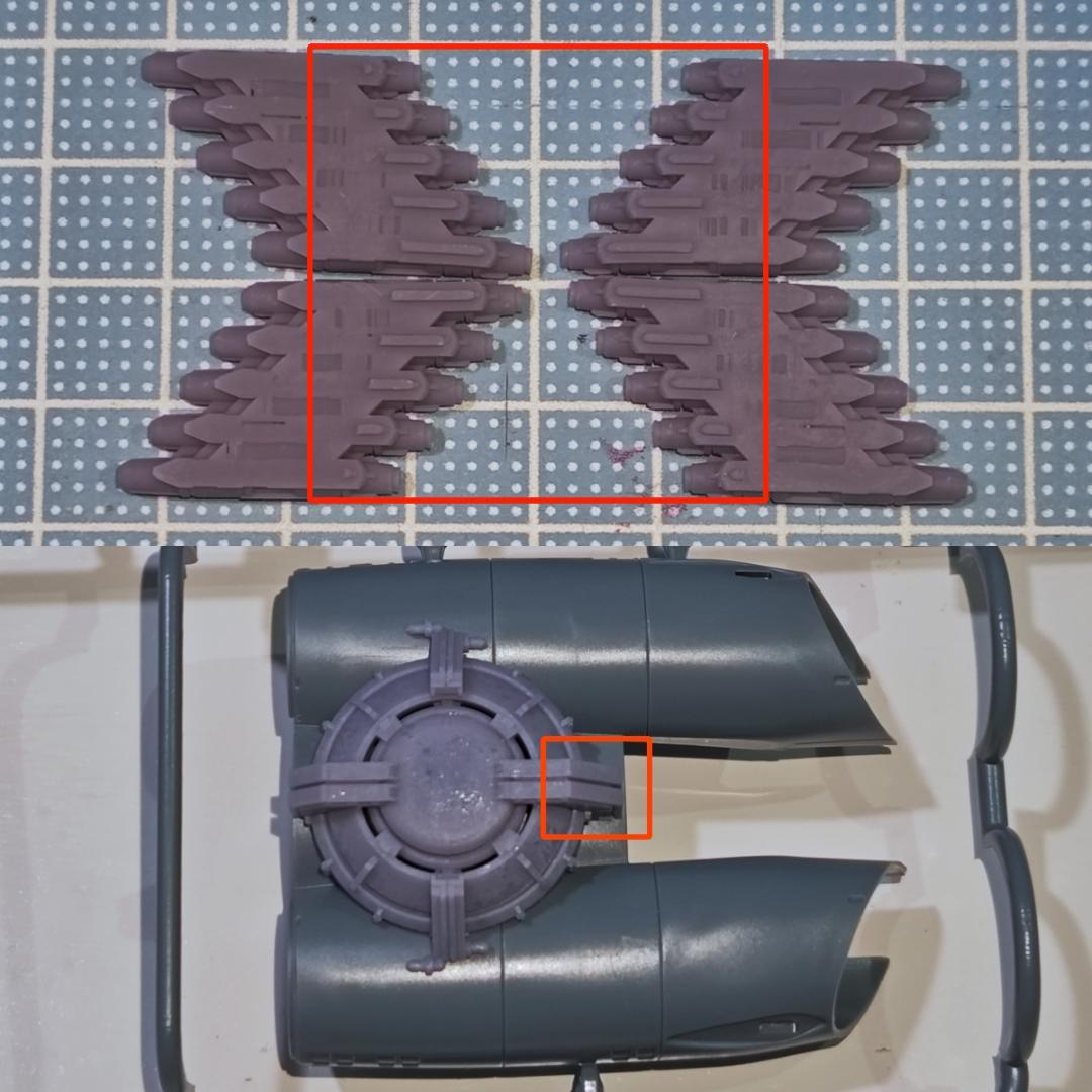 Yang　4連装強化型砲塔×15　1/1000Aパーツ