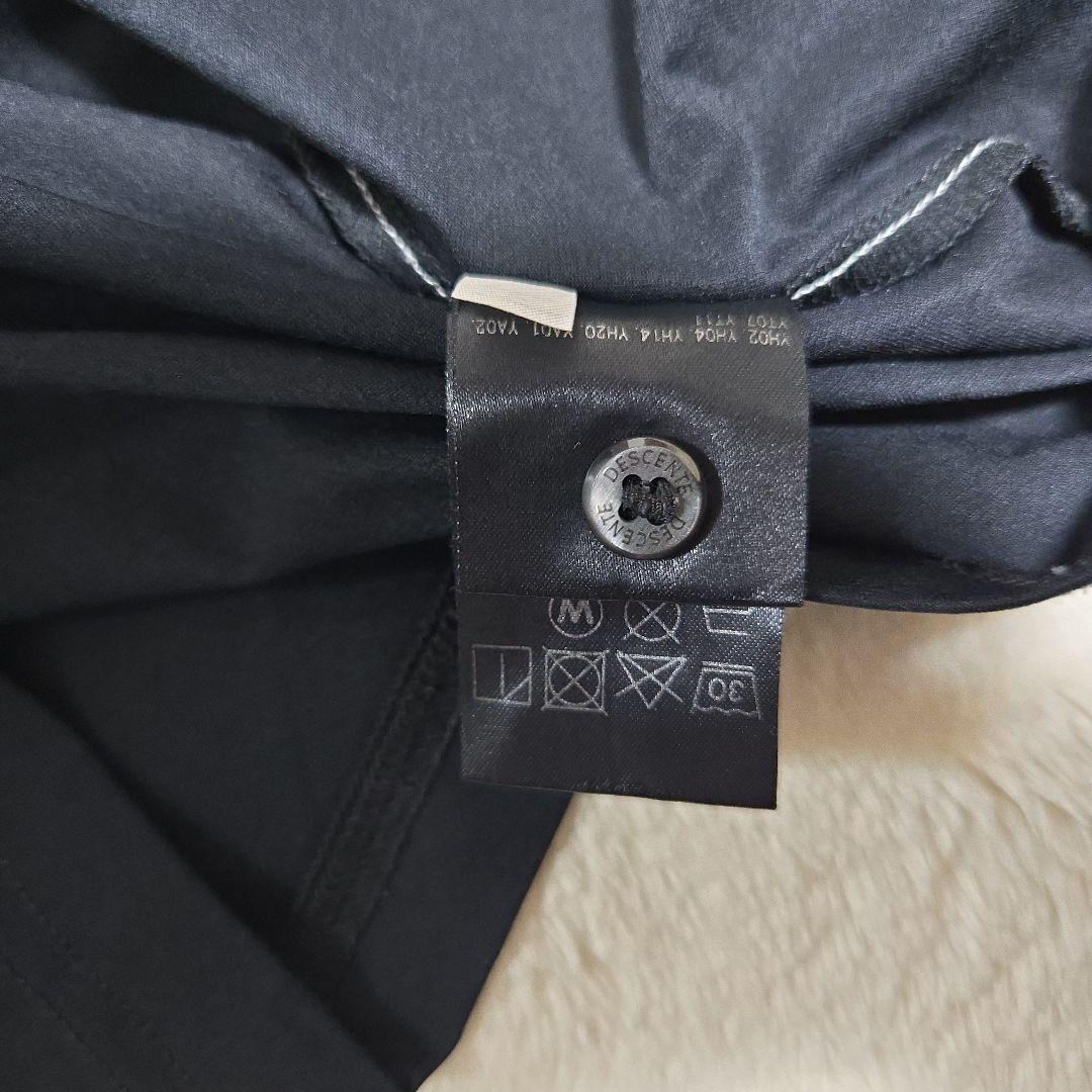 希少 DESCENTE デサント ゴルフ 半袖ポロシャツ ブラック/ホワイト M