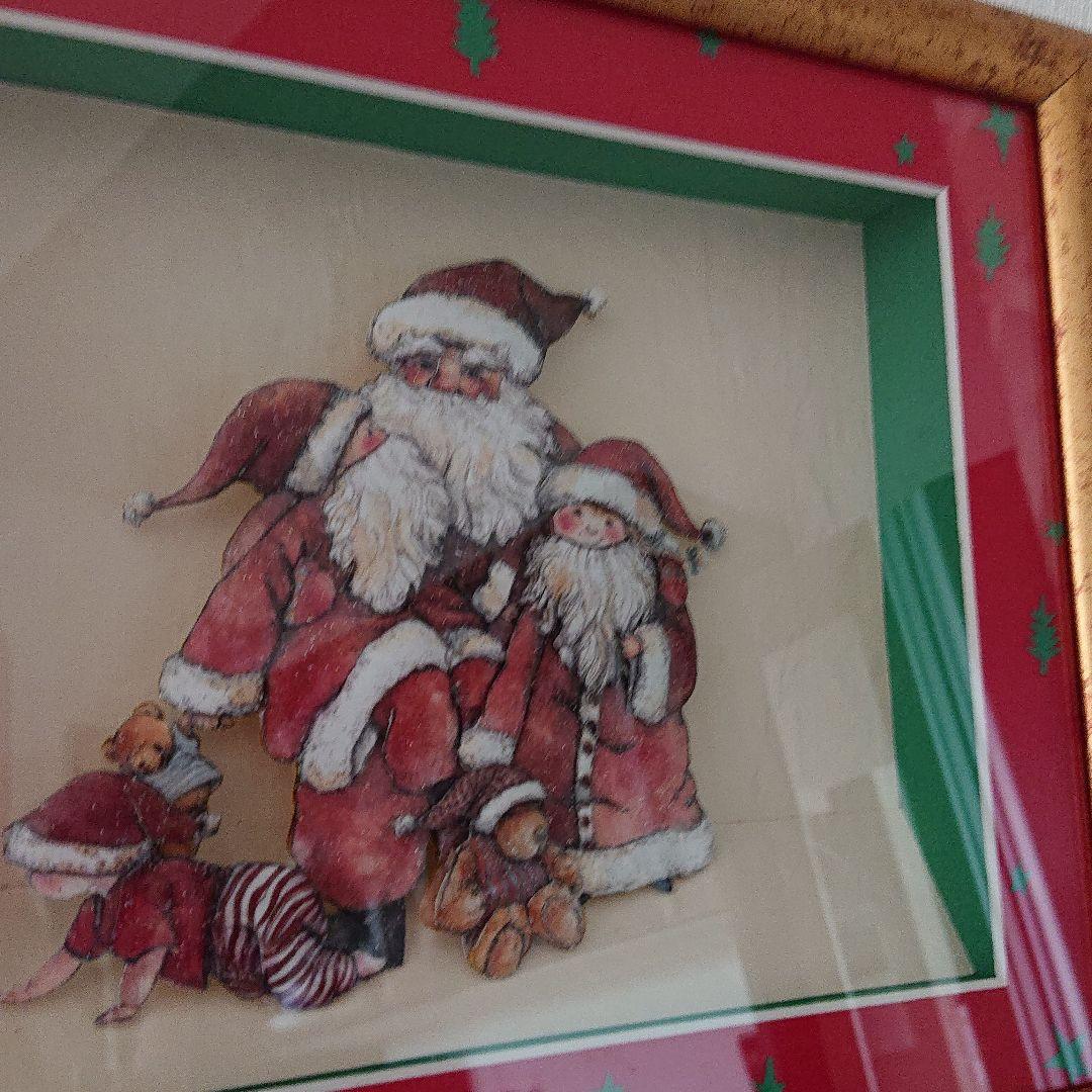 新品　★ 絵画  シャドーボックス完成品  クリスマス