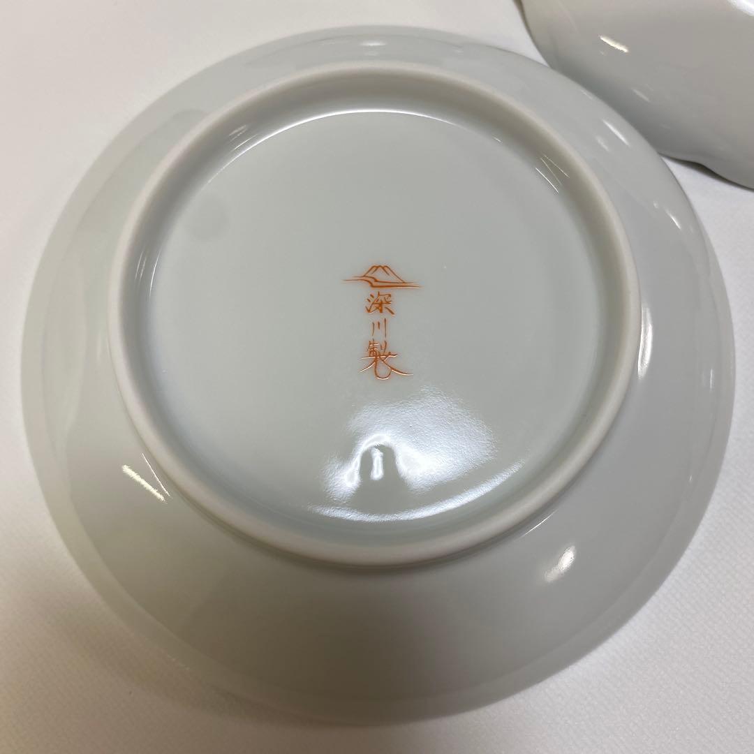 深川製磁　天青の紅葉　銘々皿　5枚セット　もみじ　紅葉　小皿　皿　銘々皿揃