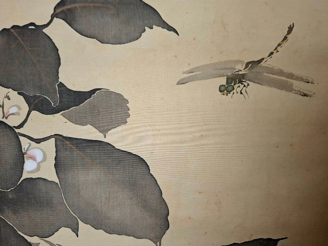 掛け軸、桐箱　箱書秀甫池上