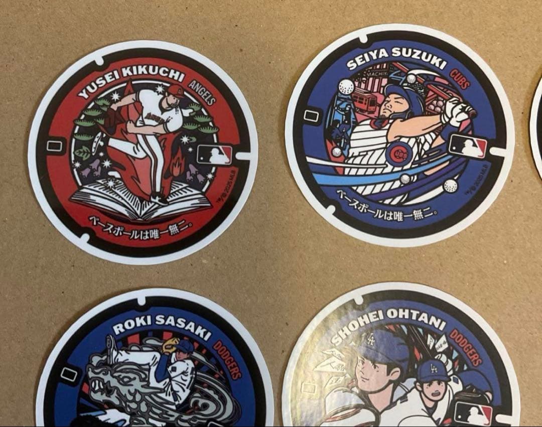 ⭐️期間限定価格⭐️【非売品】12種類コンプリートMLB マンホール限定ステッカー