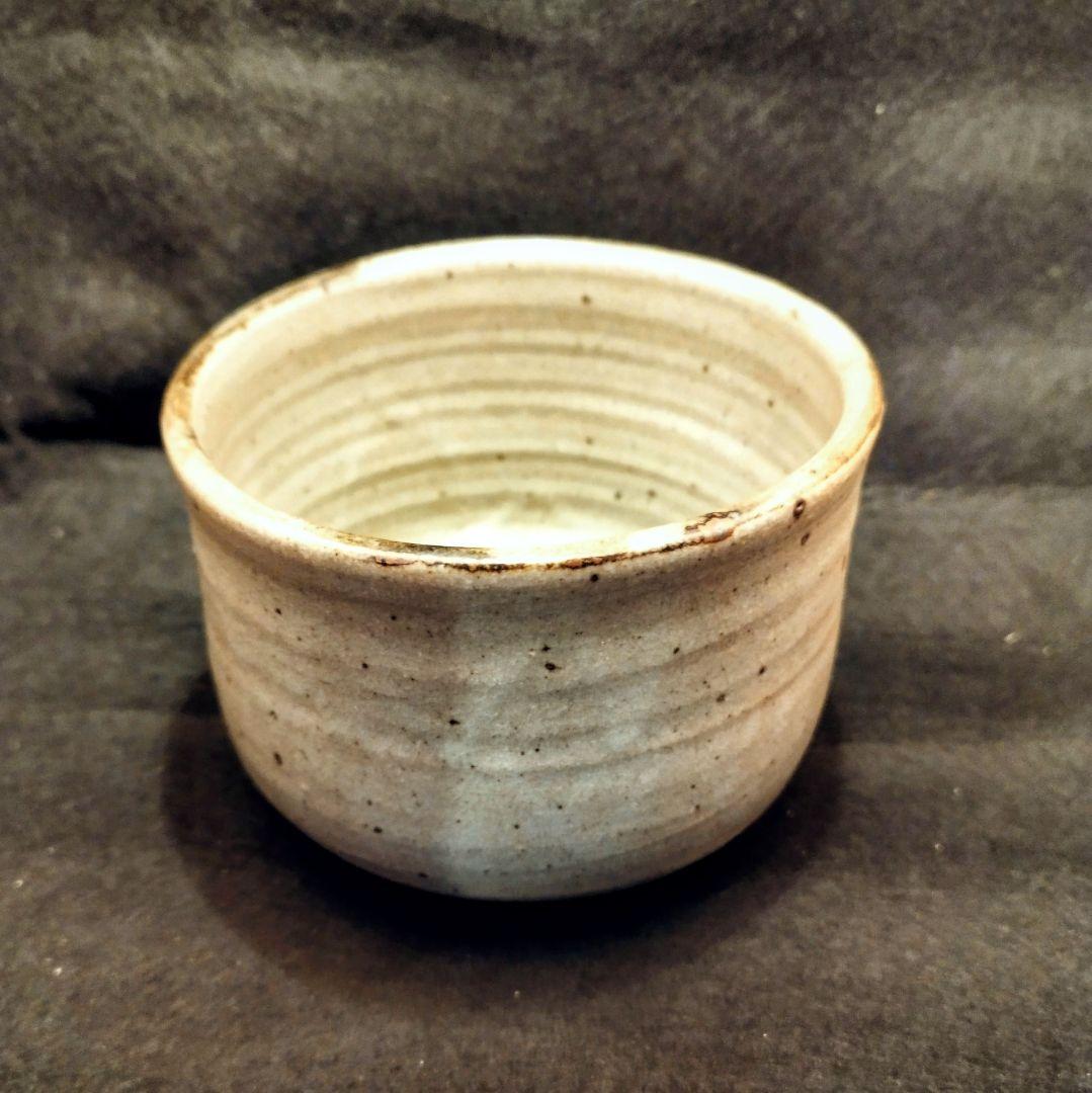 【茶道具】絵唐津 茶碗 木箱入 貝跡 高台見どころ 抹茶碗 唐津焼