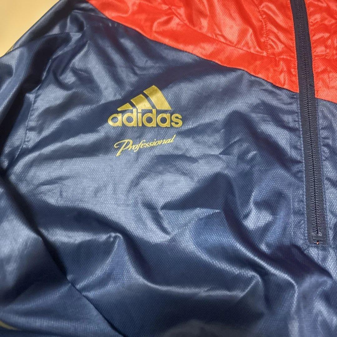ひ*羊様 adidas Professional ピステ上下 赤・紺　セットアッ