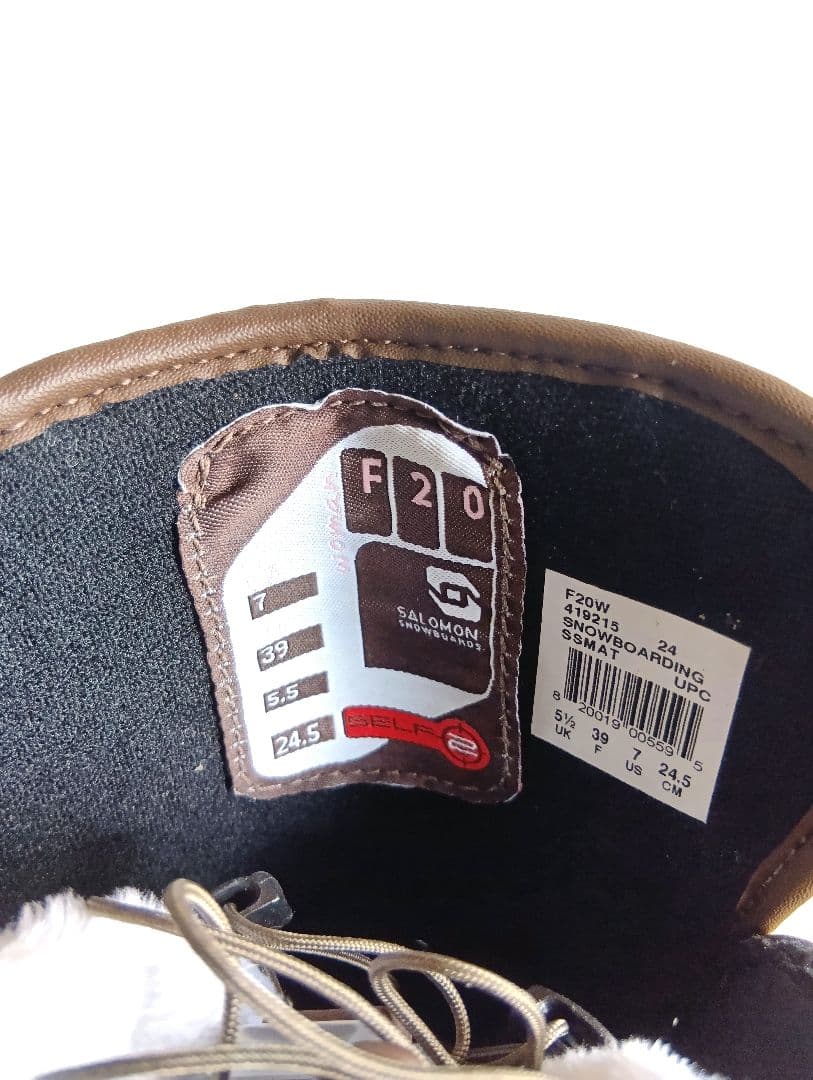 salomon サロモン F20 W スノーボード ブーツ ブラウン系 24.5