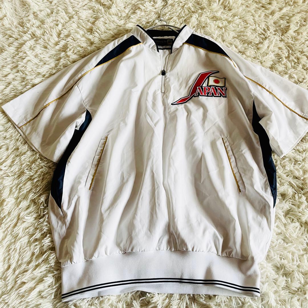 【美品】ミズノプロ Mizuno 日本代表 Vジャン ハーフスリーブジャケット