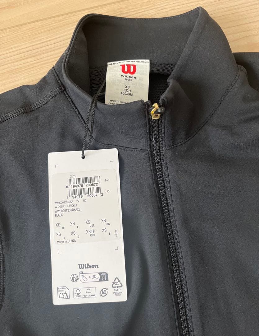 新品未使用 Wilson レディース ブラック ジャケット XS