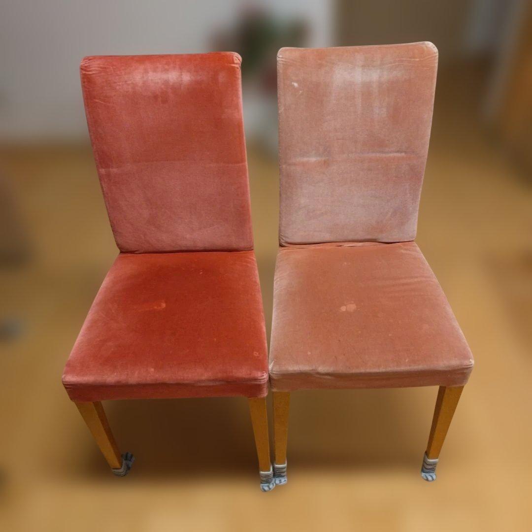 ベルベット 椅子 2脚セット