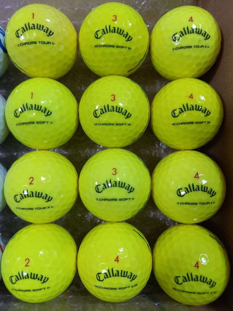 美品 キャロウェイ CHROME SOFT他 ロストボール 24球