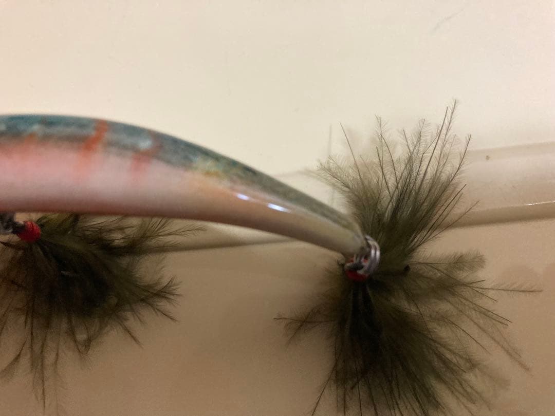 ベントミノー　86 カスタム　魚皮　リアルフィッシュハードルアー