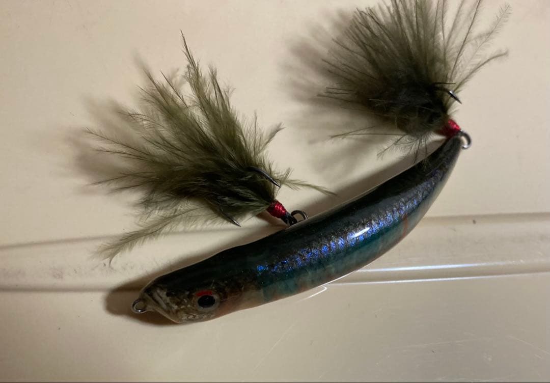 ベントミノー　86 カスタム　魚皮　リアルフィッシュハードルアー