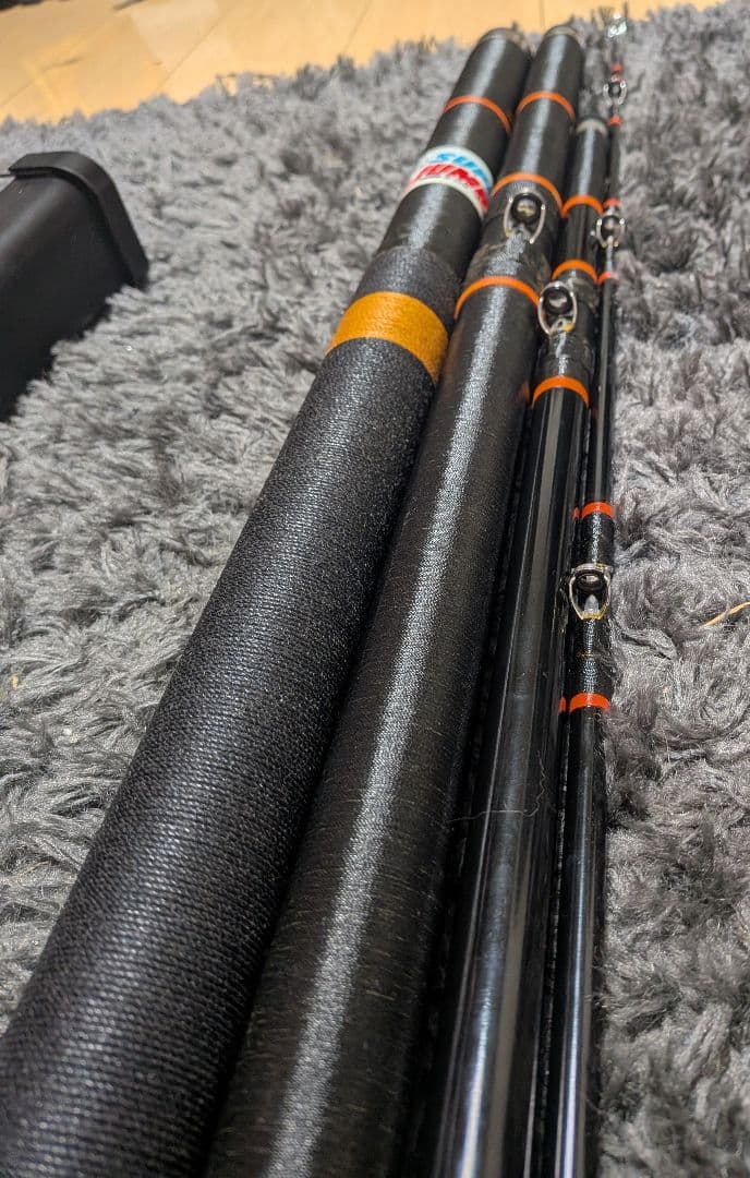 NFTスーパージャンボ5.0m/4P！4本継ぎクエ釣り専用竿　まさかの美品