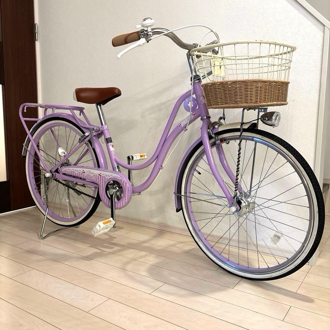 かなです。アサヒサイクル　バスケットかご付き自転車　プリンピング　22